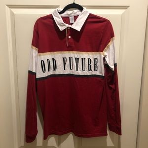 Odd Future Long Sleeve Rugby Shirt (SIZE MEDIUM)